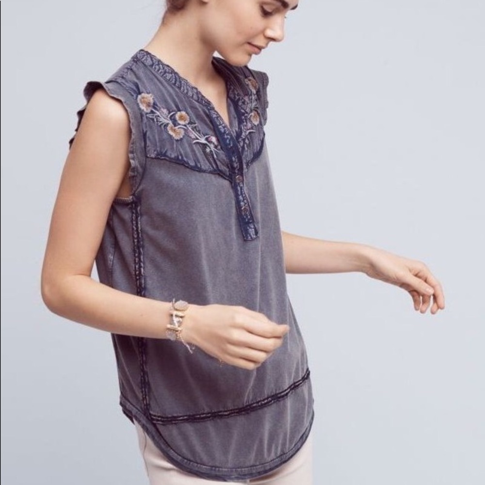 ISO::: Anthropologie Mock Neck Top